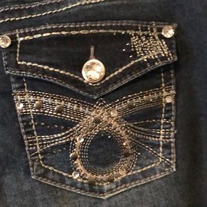 Blingy pocket Capri Jean